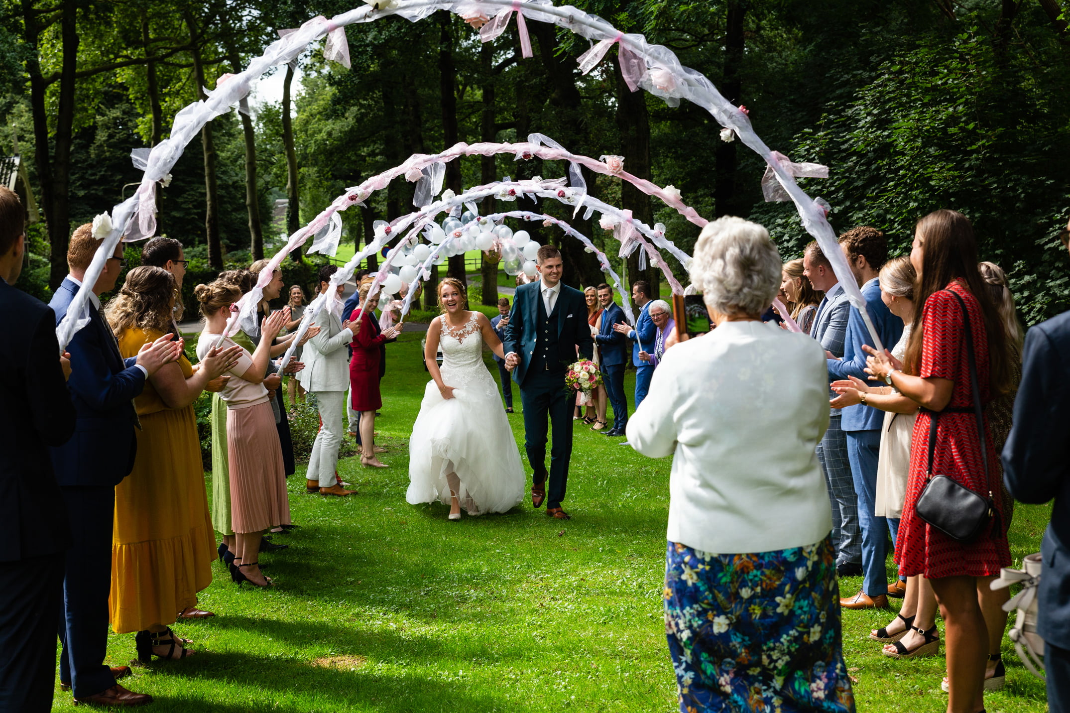 Trouwfoto's stadspark Kampen